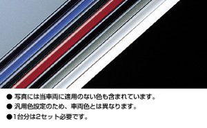 ドアエッジプロテクター(樹脂製　２本入)