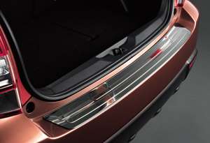 Rear bumper step guard