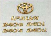 Gold emblem