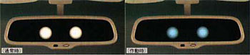 The automatic anti it is glaring mirror