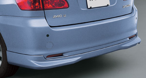 Rear bumper spoiler
