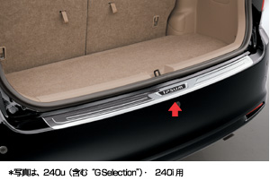 Rear bumper step guard