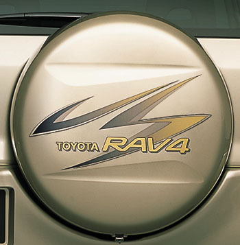 Spare tire cover sticker