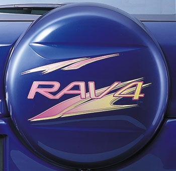 Spare tire cover sticker