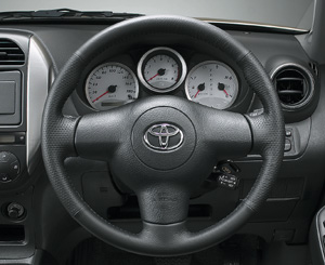 Leather volume steering wheel