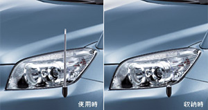 Fender lamp (electromotive remote control expansion and contraction type (front automatic))