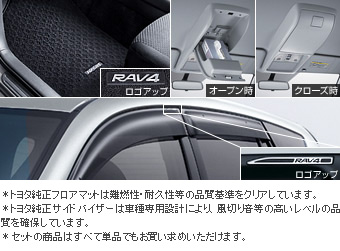 ベーシックセット（タイプ２）  ベーシックセット(セットアイテム（オーバーヘッドコンソール）/フロアマット（ベーシック）/サイドバイザー　（ＲＶワイド）)