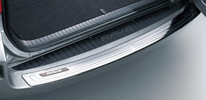 Rear bumper step guard