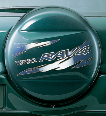 Spare tire cover sticker