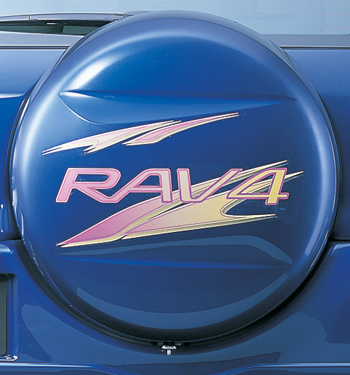 Spare tire cover sticker