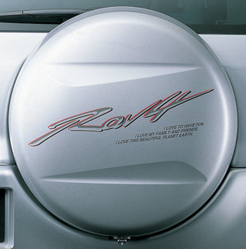 Spare tire cover sticker