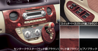 Interior panel set (wood pitch Brown) interior panel (wood pitch Brown)/primer (interior panel) interior panel set (piano black) interior panel (piano black)/primer (interior panel)
