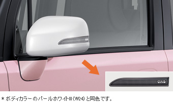 Door mirror cover (pearl white)