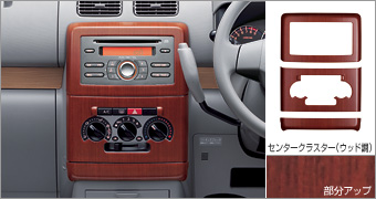 Interior panel (center cluster wood pitch)