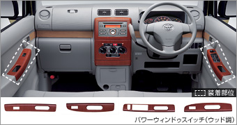 Interior panel power window switch (wood pitch) interior panel (power window switch wood pitch)/primer (for interior panel power window switch)