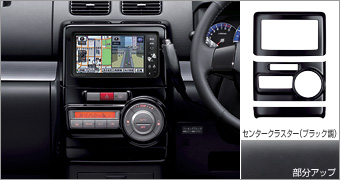 Interior panel (center cluster black pitch)