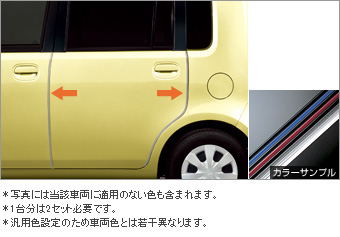 ドアエッジプロテクター(樹脂製　２本入)