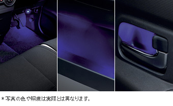 インテリアイルミネーションセット インテリアイルミネーション(ドアポケット　ブルー/インナーハンドルフロントブルー/フロアフロント　ブルー)