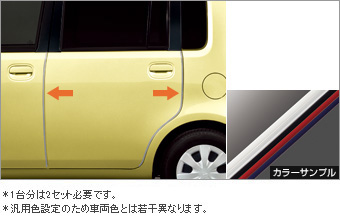 ドアエッジプロテクター(樹脂製　２本入)