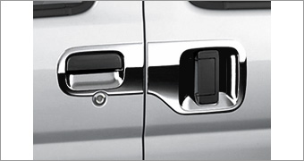 Plated outer steering wheel garnish (1 units 4 sets)