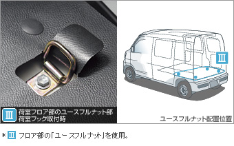 荷室フック(２個)(１個)
