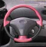 Leather winding steering wheel