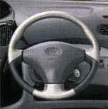 Leather winding steering wheel