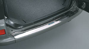 Rear bumper step guard