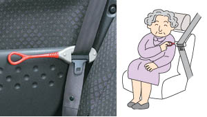 Seat belt support