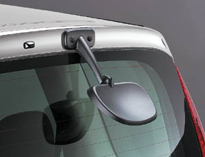 Rear under mirror