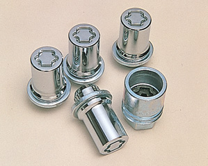 Reverse key wheel nut