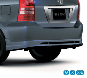 Rear bumper spoiler