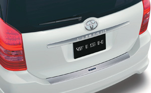 Rear bumper step guard
