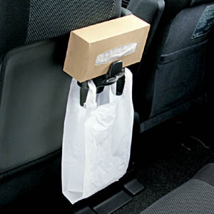 Tissue holder (hook attaching for dust pack)