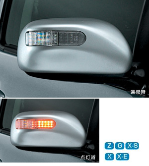 Turn lamp attaching door mirror cover