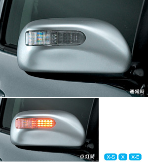 Turn lamp attaching door mirror cover