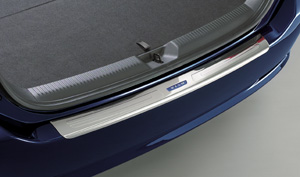 Rear bumper step guard