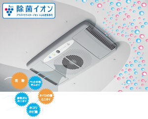 Disinfectant ion air cleaner (ceiling built-in type (semi autotype))
