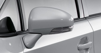 Side turn lamp attaching door mirror