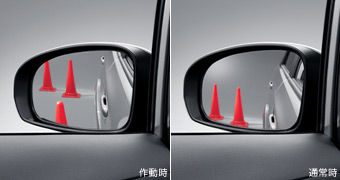 Reverse gearing mirror