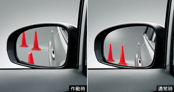 Reverse gearing mirror