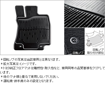 Rubber mat (snow type) (front set)