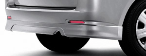 Rear bumper spoiler