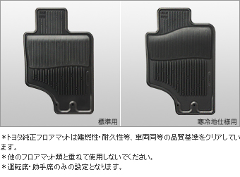 Rubber mat (snow type) (front set)