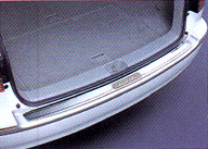 Rear bumper step guard