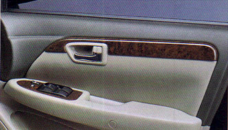 Wood pitch door trim