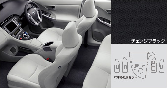 インテリアパネルセット(チェンジブラック) インテリアパネル(セットアイテム)(チェンジブラック・センタークラスター)