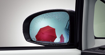 レインクリアリングブルーミラー