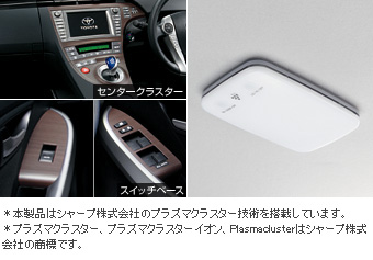 インテリアセット(ウッド柄) インテリアパネル(セットアイテム(ウッド柄・スイッチベース))(ウッド柄・センタークラスター)/プラズマクラスター搭載LEDルームランプ