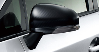 Door mirror cover (carbon pitch)